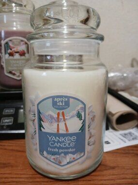 YANKEE CANDLE Fresh Powder Original Jar Candle 22oz NEW